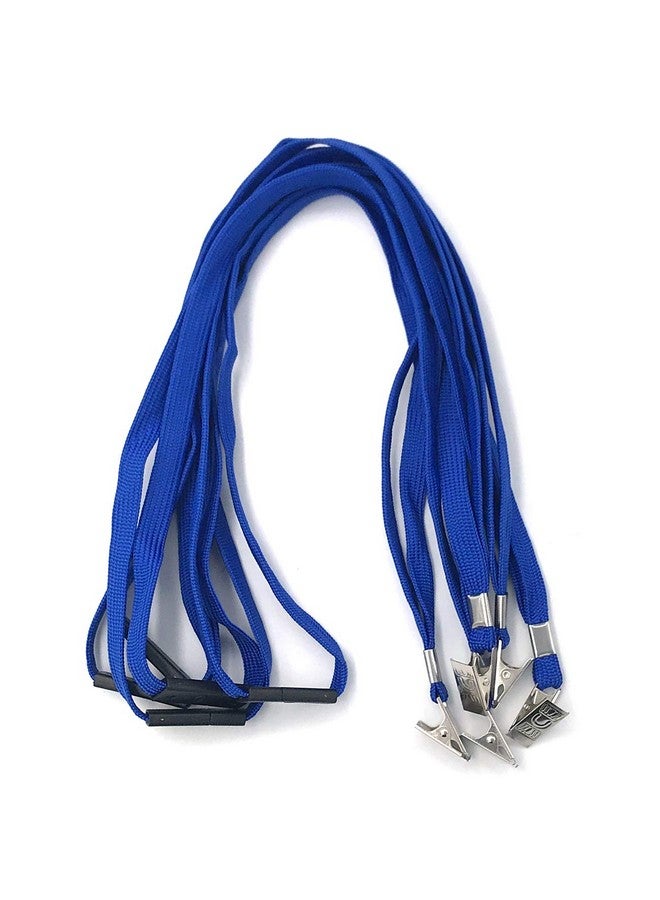 Beebel Blue Lanyards 25 Pack Breakaway Lanyard Comfortable Neck Straps Premium Bulk Lanyards Badge Bulldog Clip - Image 4