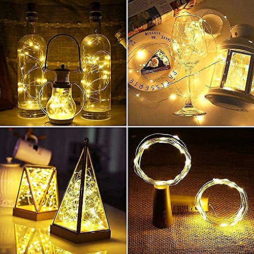 Desidiya ® Bottle Lights with Cork, Mini Copper Wire, 20 LED Battery Operated String Decorative Fairy Lights- Pack of 1 (Warm White) - Image 2