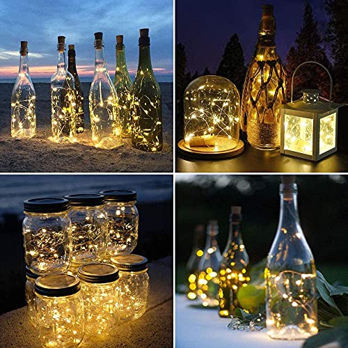 Desidiya ® Bottle Lights with Cork, Mini Copper Wire, 20 LED Battery Operated String Decorative Fairy Lights- Pack of 1 (Warm White) - Image 5