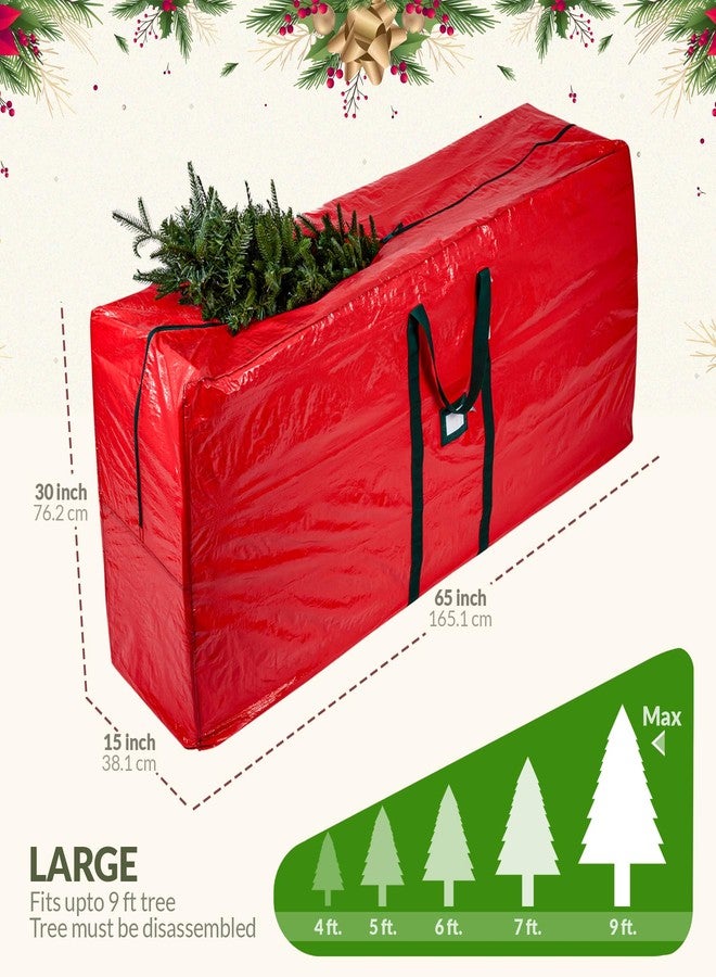 Carrywell (Not Made In China) Christmas Tree Storage Bag For 9 Foot Artificial Xmas Holiday Tree, Durable Waterproof Material, Zippered Bag, Carry Handles. Protects Against Dust, Insects and Moisture - Image 2