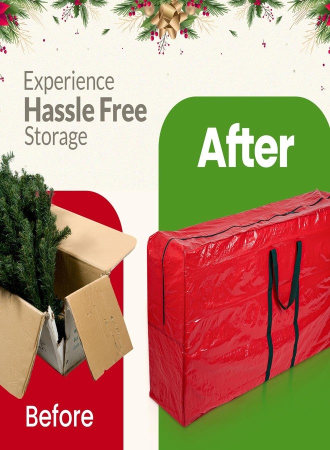 Carrywell (Not Made In China) Christmas Tree Storage Bag For 9 Foot Artificial Xmas Holiday Tree, Durable Waterproof Material, Zippered Bag, Carry Handles. Protects Against Dust, Insects and Moisture - Image 5