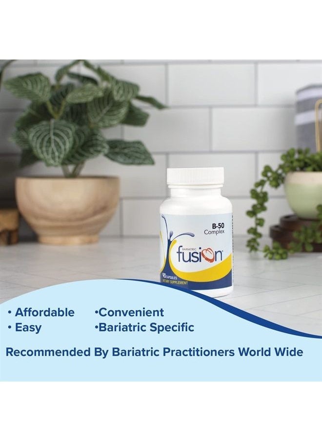 Vitamin B-50 Complex | Easy to Swallow Capsule | For Bariatric Patients | B50 Includes B1, B2, B3, B5, B6, B9, B12, & Biotin | 90 Count | 3 Month Supply - pzsku/ZA96392F359C54A8CBBD5Z/45/_/1683616603/ef528bb5-ac97-446a-99cd-75971d025bd8