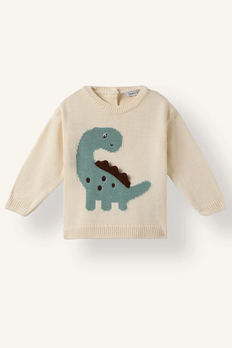 ديفاكتو Baby Boy Oversize Fit 3D Pullover