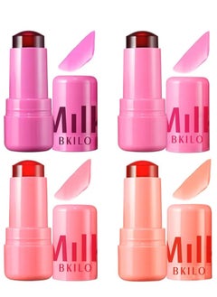 Milk jelly blush stick, multi-jelly tone blush stick, milk jelly tone blush stick, lip gloss dyeing, long-lasting multi-purpose makeup blush stick, milk jelly blush lips and cheeks 4 pieces - pzsku/ZA9639B1B2EB22ACB3A8AZ/45/_/1740913465/936a5ed9-c7b6-4016-b1d1-5beba8a86fd7