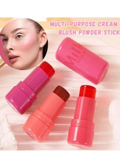 Milk jelly blush stick, multi-jelly tone blush stick, milk jelly tone blush stick, lip gloss dyeing, long-lasting multi-purpose makeup blush stick, milk jelly blush lips and cheeks 4 pieces - pzsku/ZA9639B1B2EB22ACB3A8AZ/45/_/1740913991/df0b9176-da57-4735-b2a4-20d35e3a6f83