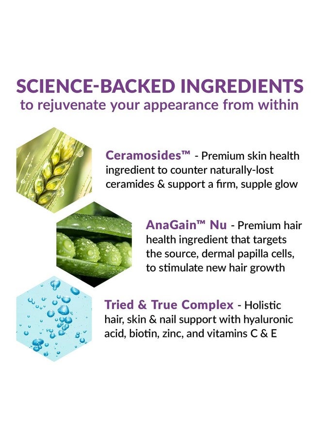 BioTrust BioTrust Timeless Beauty Ceramide Booster - Hair & Skin Restoring Phytoceramides Supplement + Vitamin C, Vitamin E, Biotin, Zinc, Hyaluronic Acid - Potent Blend for Hair, Skin & Nails - 30 Capsules - Image 3