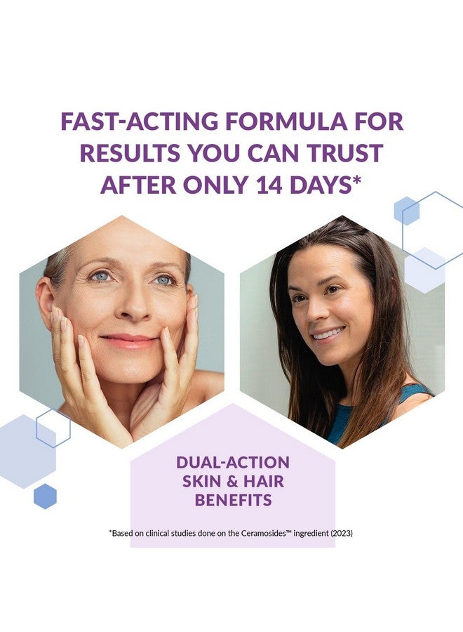BioTrust BioTrust Timeless Beauty Ceramide Booster - Hair & Skin Restoring Phytoceramides Supplement + Vitamin C, Vitamin E, Biotin, Zinc, Hyaluronic Acid - Potent Blend for Hair, Skin & Nails - 30 Capsules - Image 2