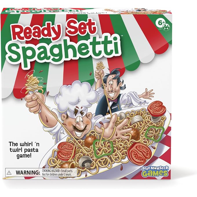 PlayMonster Ready Set Spaghetti Board Game  Kids Games, Family Game, Multi-Player, Board Games for Family Night, Preschool Toys, Hand-Eye-Coordination Game, Ages 6+ - Image 1