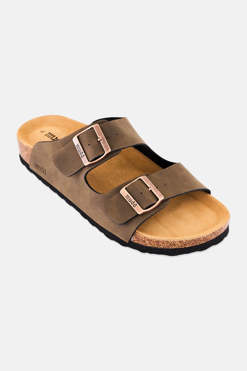 Mudd صنادل رجال قابلة للانزلاق من الفلين، بني - Image 1