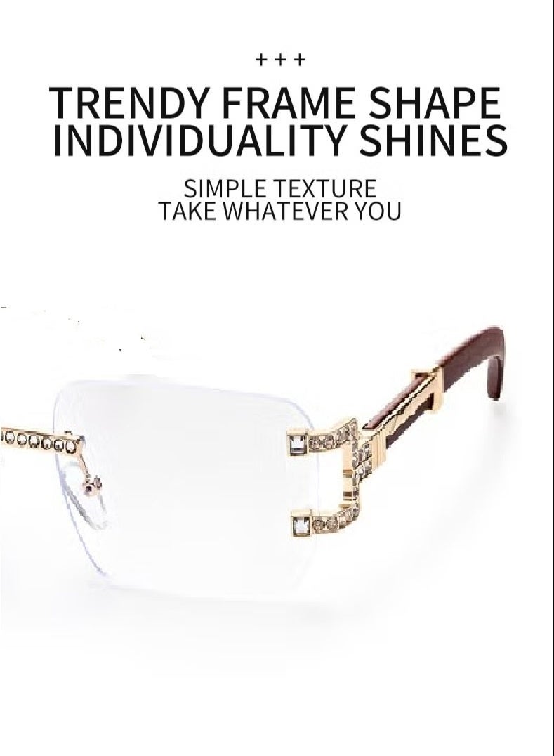 إيلانوفا نظارات حجب الضوء الأزرق بدون إطار مناسبة للرجال والنساء للقراءة وحماية من الأشعة فوق البنفسجية ومنع تعب العين وألعاب قراءة الكمبيوتر والتلفزيون - Image 4