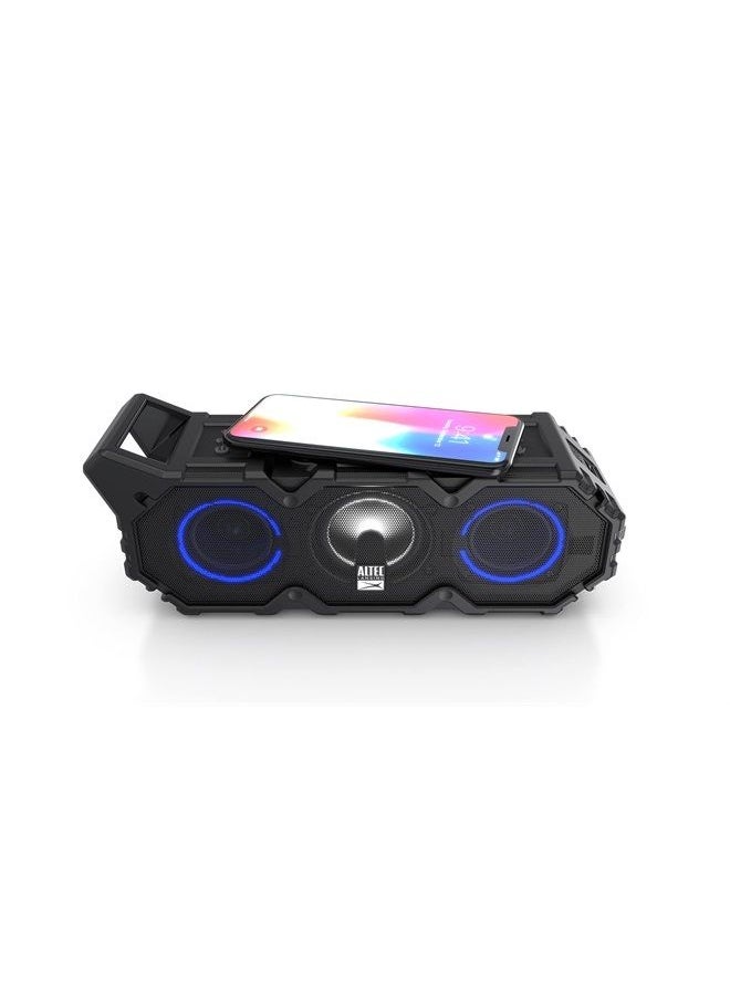 LifeJacket XL Jolt with Lights, Built In Qi Wireless Charger, Waterproof, Snowproof, Shockproof and it Floats in Water, Up to 20 Hour Battery Life, Black