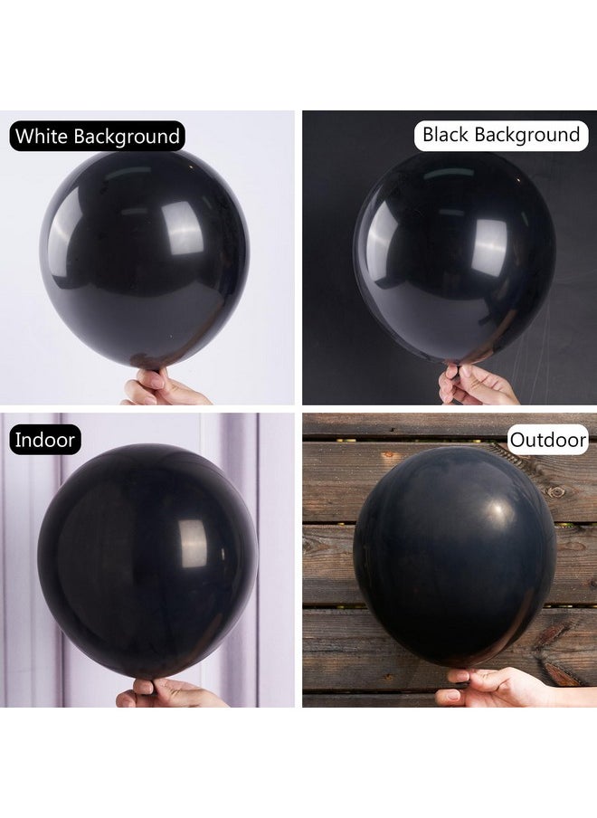 PartyWoo Black Balloons, 127 Pcs Matte Black Balloons Different Sizes Pack Of 36 Inch 18 Inch 12 Inch 10 Inch 5 Inch Black Balloons For Balloon Garland Or Balloon Arch As Party Decorations, Black-Y18  - Image 3