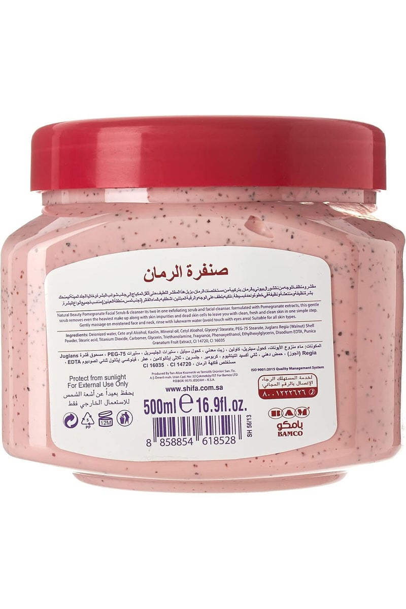 SHIFA Body Face Scrube Pomegranate 500gm - Image 2