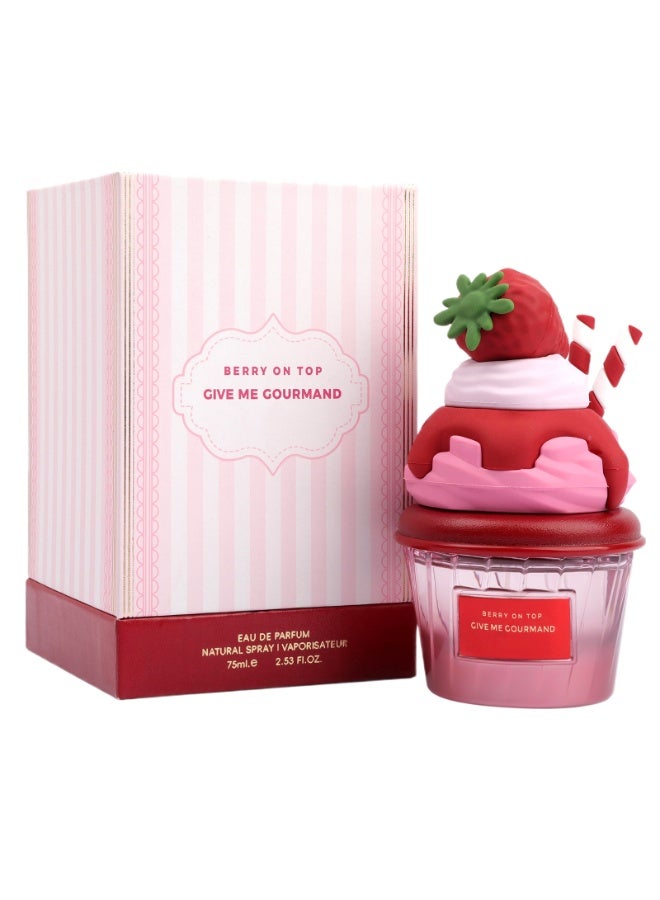 Strawberry Perfume For Girls, Fresh Fruity Sweet Long Lasting Fragrance Eau de Parfum Gift for Her 75mL - Image 1