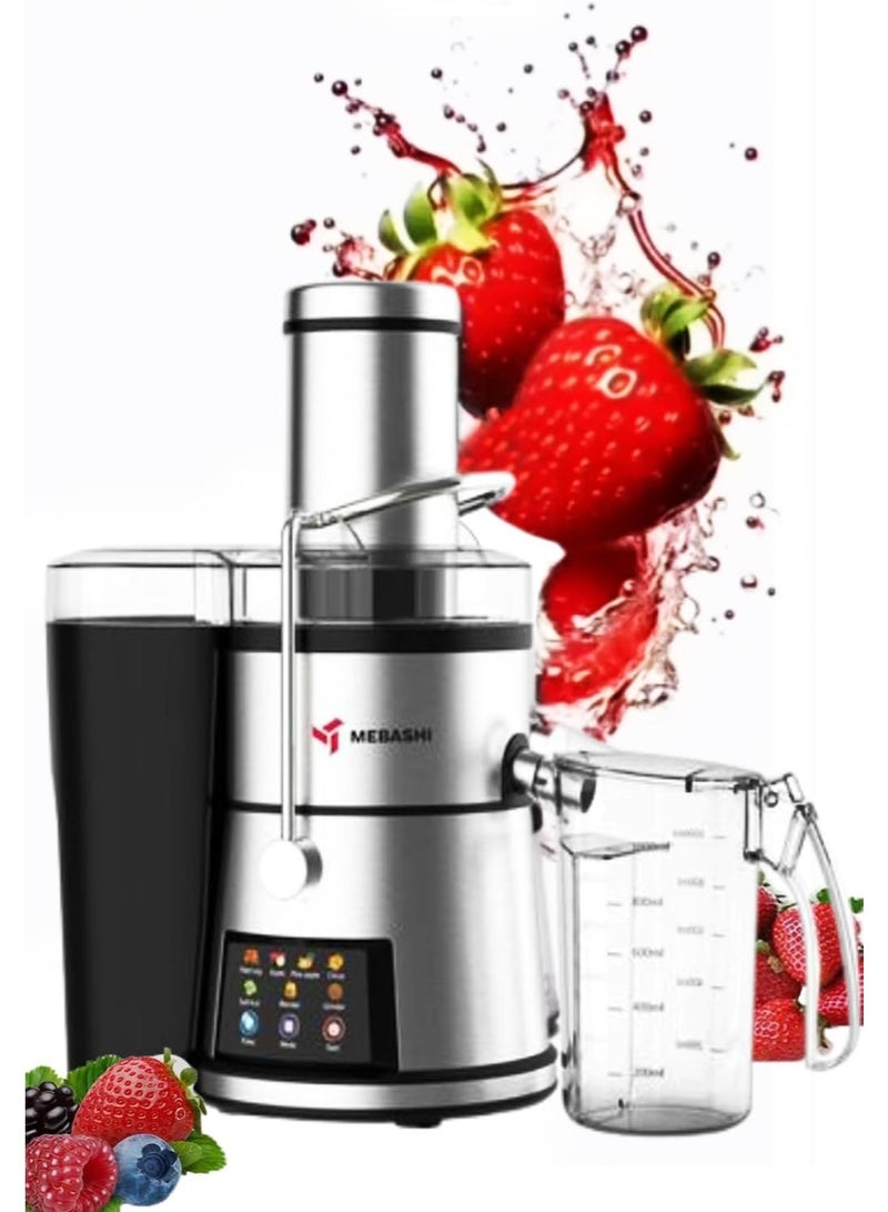 MEBASHI 4-in-1 Juicer Blender Set, 800W, 1.5L Capacity, Digital Control, Black and Steel (ME-JB2012) - Image 5
