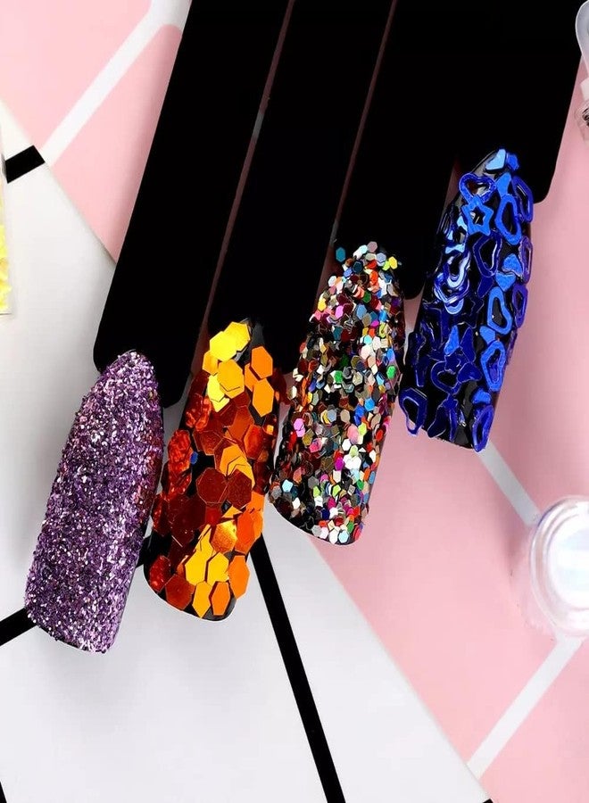 Talora 3D Nail Art Decoration Glitter Design Nail Accessories Mixed Shapes and Multicolor Shiny Nail Patch for Women and Girls - Image 3