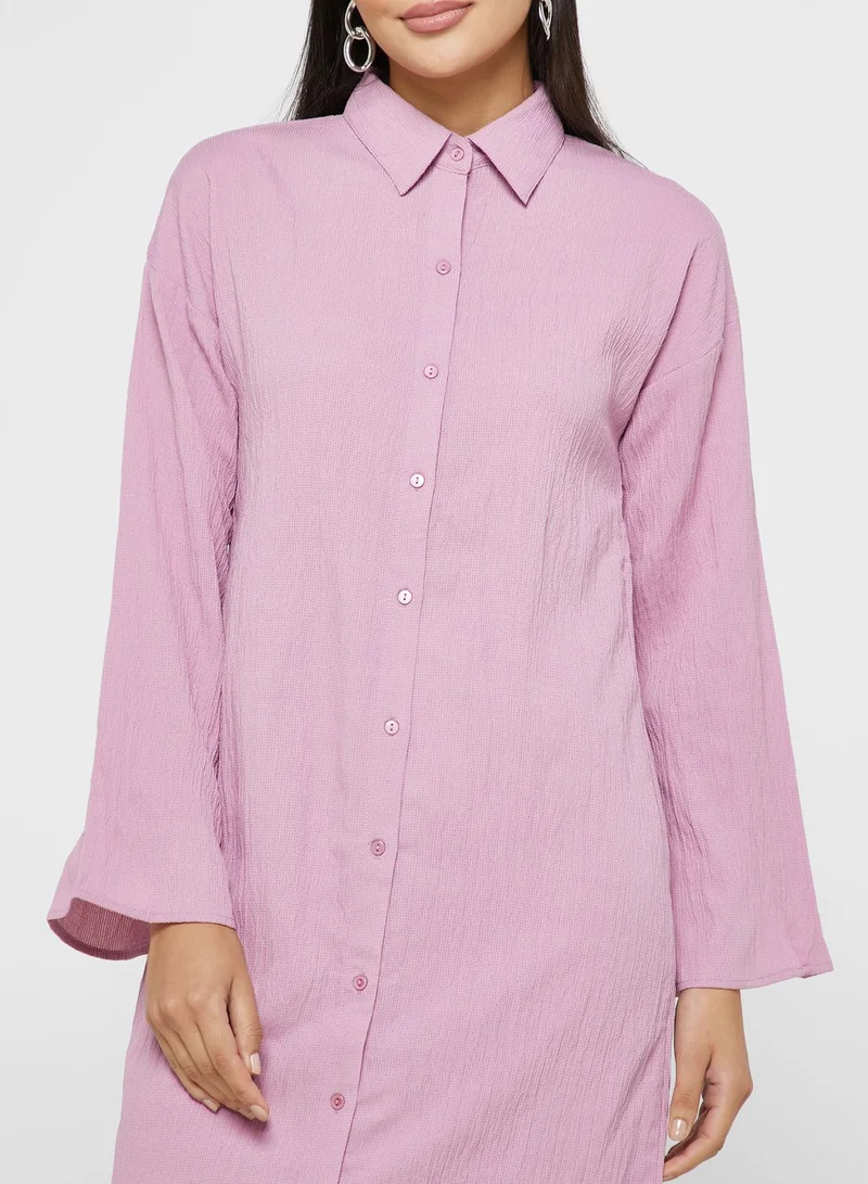 Khizana Longline Button Down Shirt & Pant Set