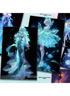 Generic 108 Luminous Girl Stickers Beautiful Healing Luminous Girl Stickers Decorative Diy Hand Account Phone Case Waterproof-Color:Luminous Girl Stickers-108 Sheets 2 Sets Of Repeats [value Sharing Pack]  - Image 3