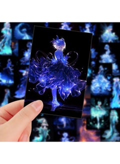 Generic 108 Luminous Girl Stickers Beautiful Healing Luminous Girl Stickers Decorative Diy Hand Account Phone Case Waterproof-Color:Luminous Girl Stickers-108 Sheets 2 Sets Of Repeats [value Sharing Pack]  - Image 4