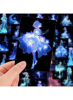 Generic 108 Luminous Girl Stickers Beautiful Healing Luminous Girl Stickers Decorative Diy Hand Account Phone Case Waterproof-Color:Luminous Girl Stickers-108 Sheets 2 Sets Of Repeats [value Sharing Pack]  - Image 2
