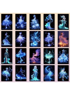 Generic 108 Luminous Girl Stickers Beautiful Healing Luminous Girl Stickers Decorative Diy Hand Account Phone Case Waterproof-Color:Luminous Girl Stickers-108 Sheets 2 Sets Of Repeats [value Sharing Pack]  - Image 5