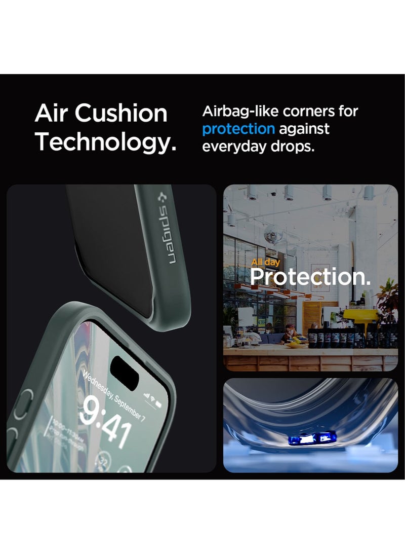 Spigen Ultra Hybrid for iPhone 15 Pro MAX Case Cover - Frost Green - Image 4