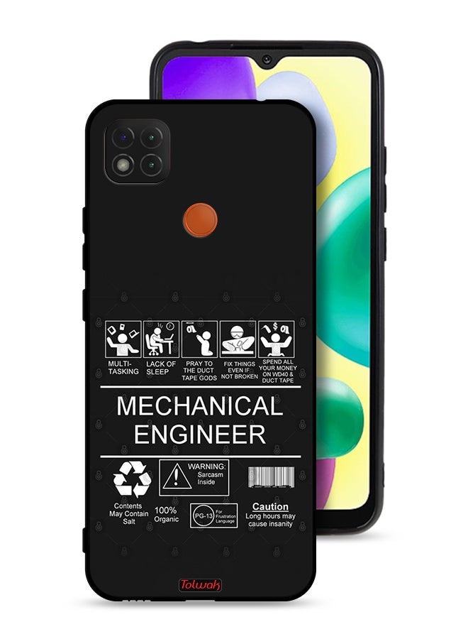 Tolwak Xiaomi Redmi 10A Protective Case Cover Mechanical Engineer Sticker - Image 1
