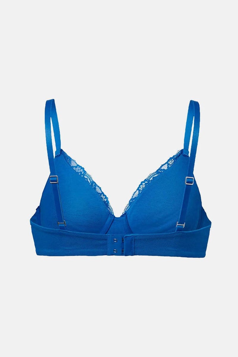 Tchibo Women Plain Underwire Bra, Blue - Image 2