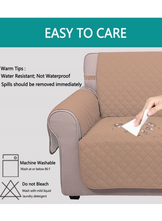 Generic - 1 Seat Sofa Slipcover,Couch Cover with Elastic Adjustable Strap Reversible Large Sofa Cover Furniture Protector Washable Couch Cover Furniture Protector for Kids Sofa Slipcover Home Decoration Great for Home with Pets - Image 1
