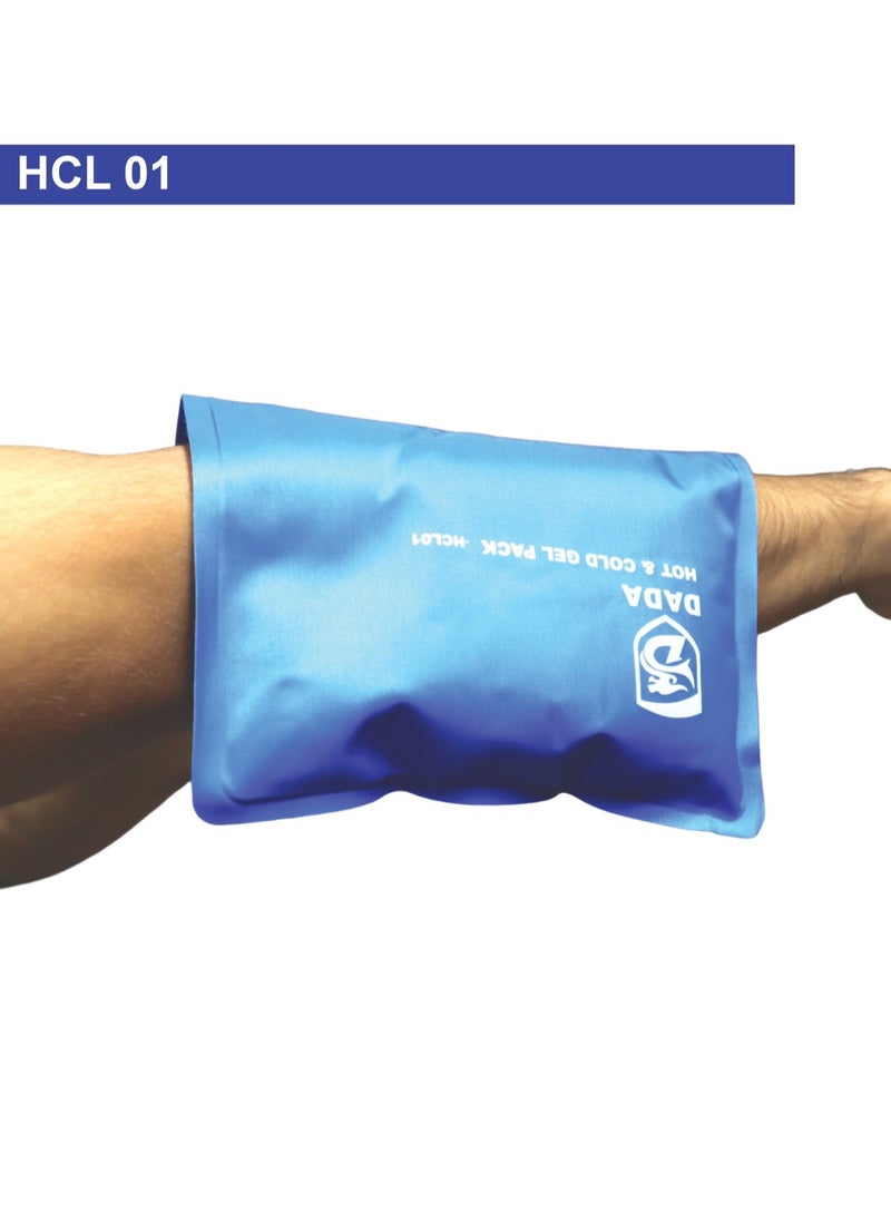 Dada Dada Reusable Gel Pack Compress Wrap, Hot & Cold, for Migraine Relief, Sprains, Muscle Pain, Bruises, Injuries, with Waterproof Bag  - Image 2