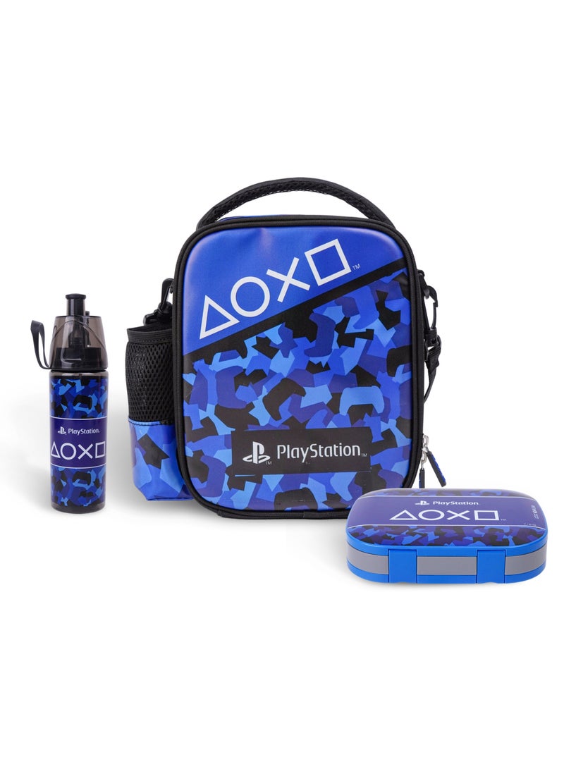 بلاي ستيشن شنطة غداء سوني بلايستيشن سماش 3 في 1 مع زجاجة ماء وعلبة غداء - Image 1