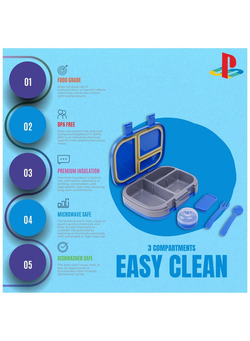 بلاي ستيشن شنطة غداء سوني بلايستيشن سماش 3 في 1 مع زجاجة ماء وعلبة غداء - Image 5