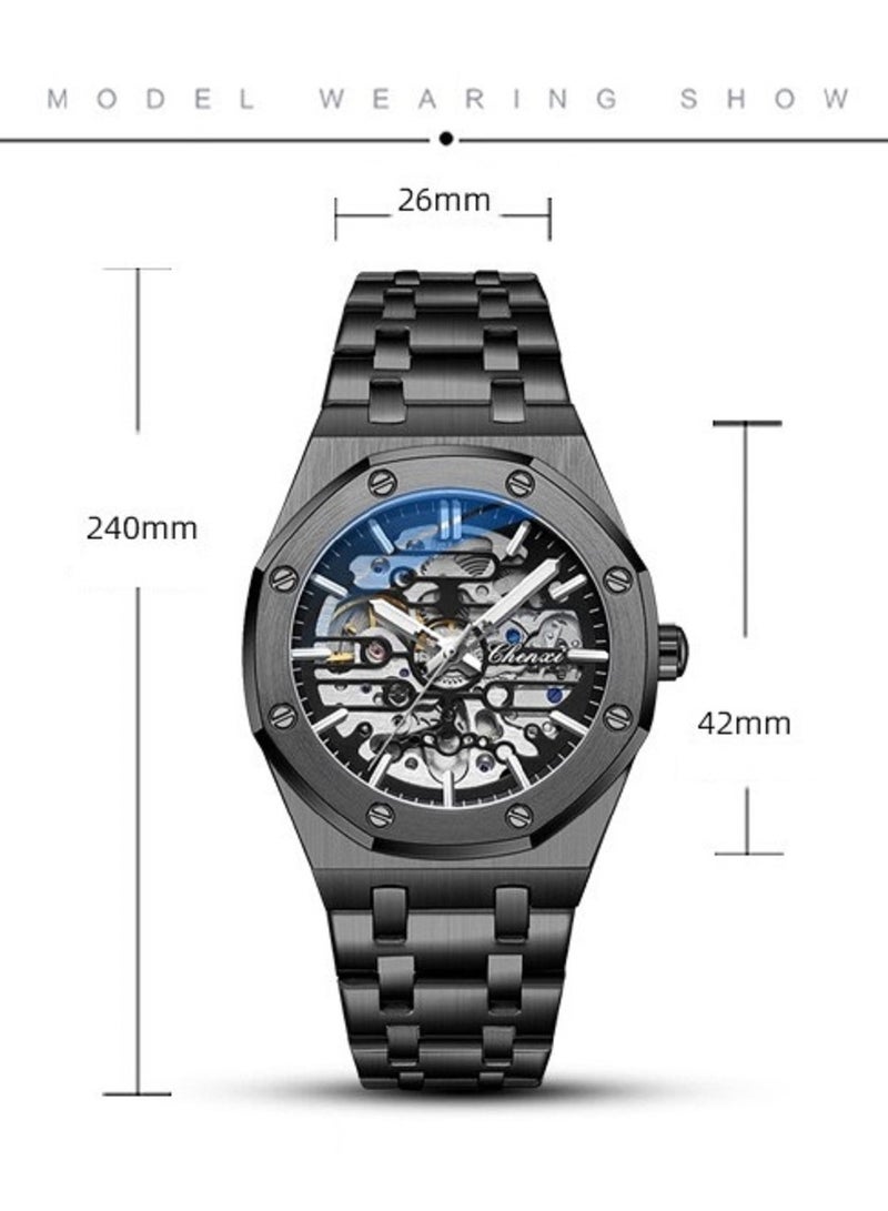 Chenxi Men's Waterproof Stainless Steel Automatic Wristwatch - Image 5