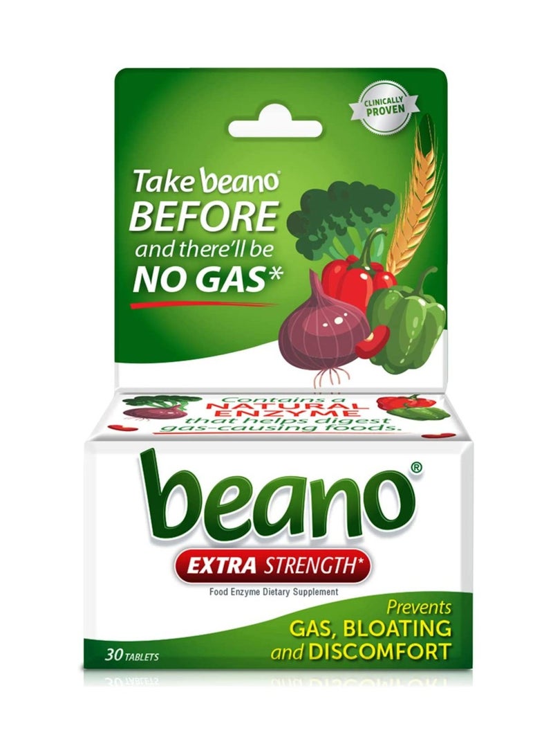 Food Enzyme Dietary Supplement Tablets 30 Tabs