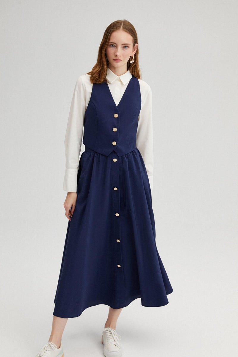 Touche Vest Skirt Cupra Set  - Image 2