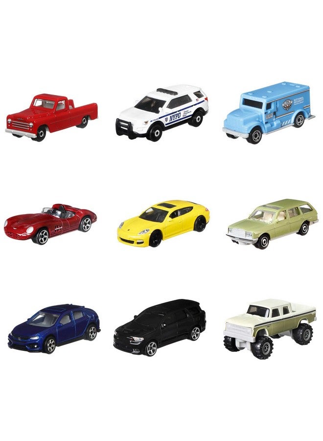 Matchbox 9-Pack Die-Cast 1:64 Scale Toy Cars, Construction or Garbage Trucks, Rescue Vehicles or Planes (Styles May Vary) - Image 3