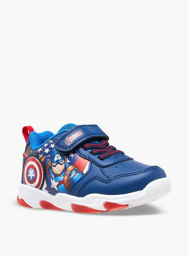 MARVEL BLUE Boys Avengers Print Hook & Loop Light-Up Sneakers for Men | Best Price UAE