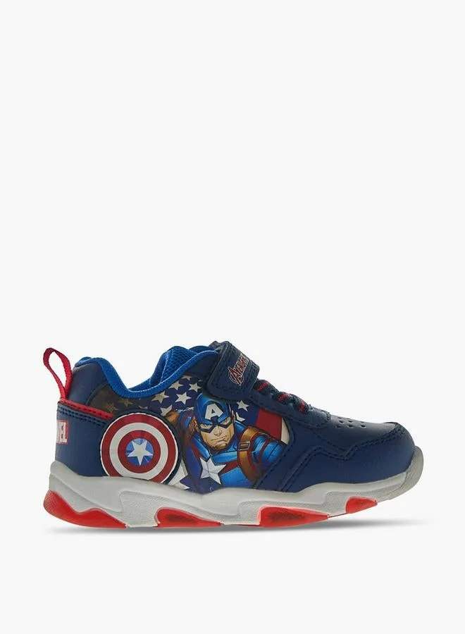 MARVEL BLUE Boys Avengers Print Hook & Loop Light-Up Sneakers for Men | Best Price UAE