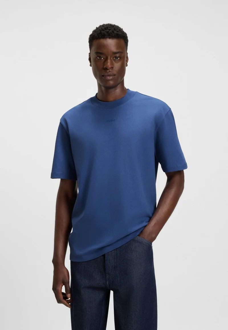 HUGO Relaxed-fit T-shirt in cotton with logo print