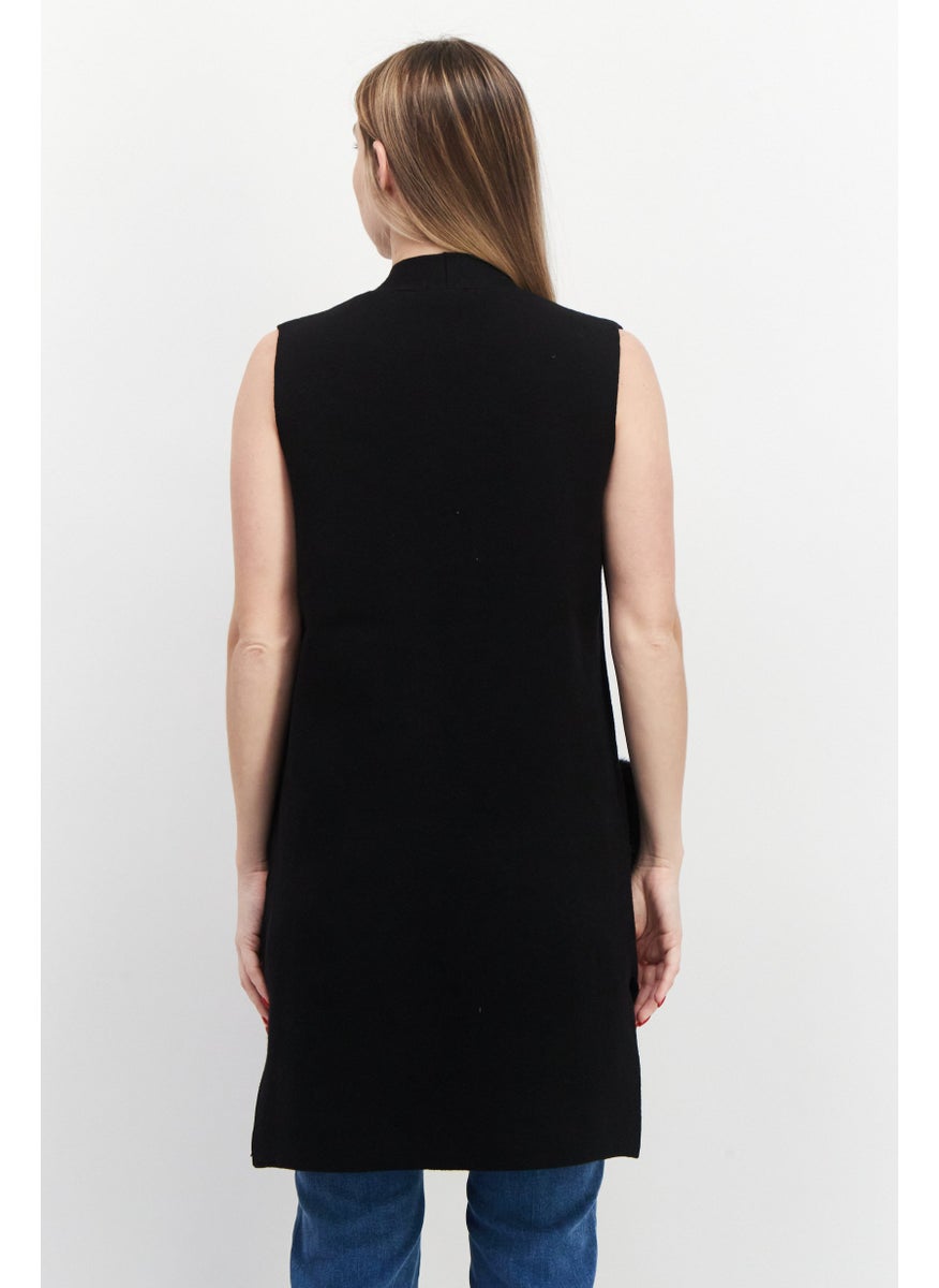 Women Split Neck Sleeveless Sweaters, Black - pzsku/ZA964F344272BDD5A0113Z/45/_/1726109008/3c44fcab-a398-483a-8062-9ed3d15cdce7