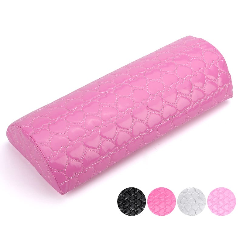 Deciniee Nail Pillow Hand Rest for Nails Washable PU Leather Nail Armrest Detachable Manicure Hand Pillow Cushion Nail Art Accessories Tool for Nails Tech Pink