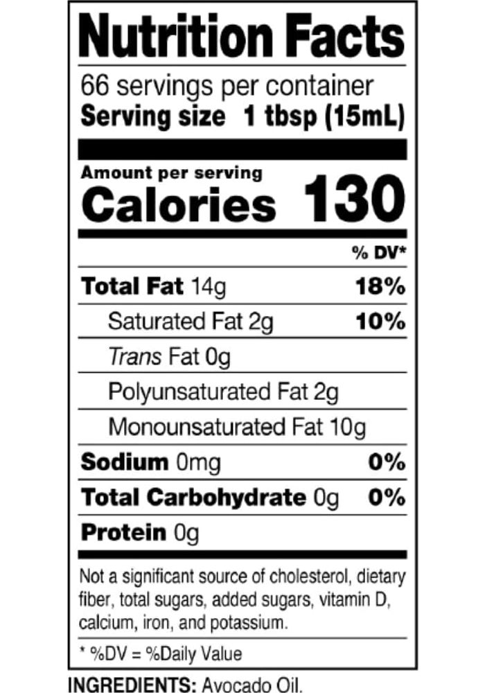 Madhava Organic Avocado Oil, 100% Pure, Non-GMO, Single Source, 1L Tin (33.8 Fl Oz) - Image 2