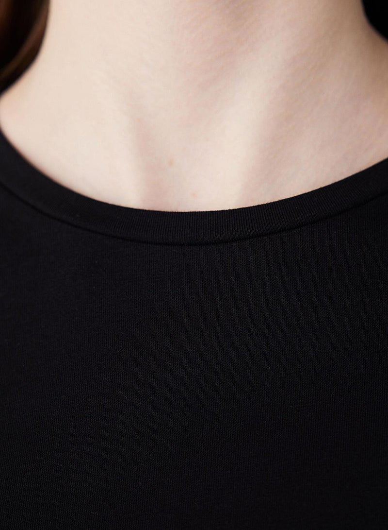 Penti Cotton Black Basic T-Shirt - Image 4