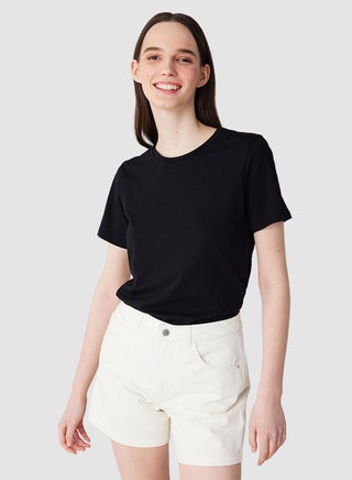 Penti Cotton Black Basic T-shirt