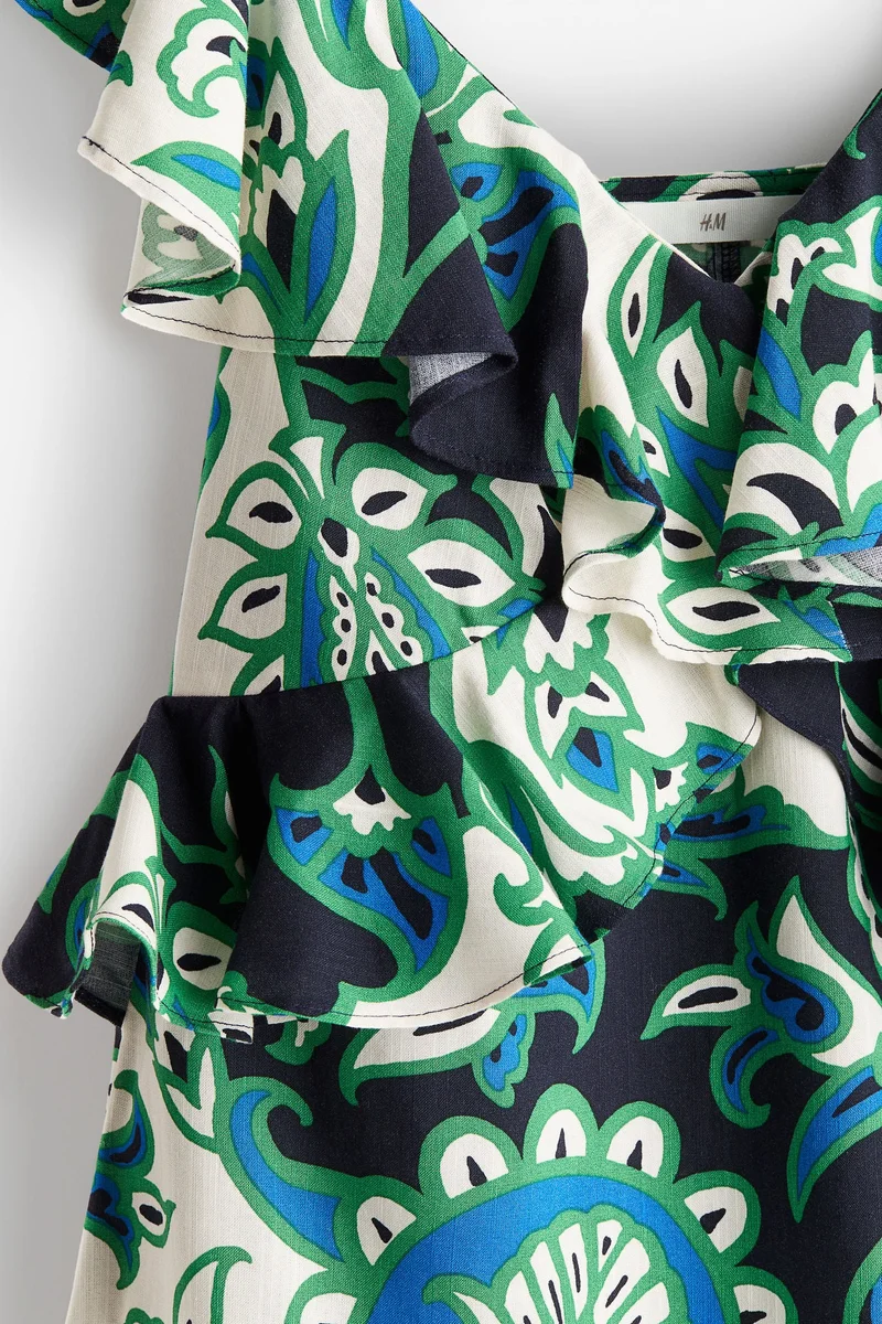 H&M Flounce-trimmed dress