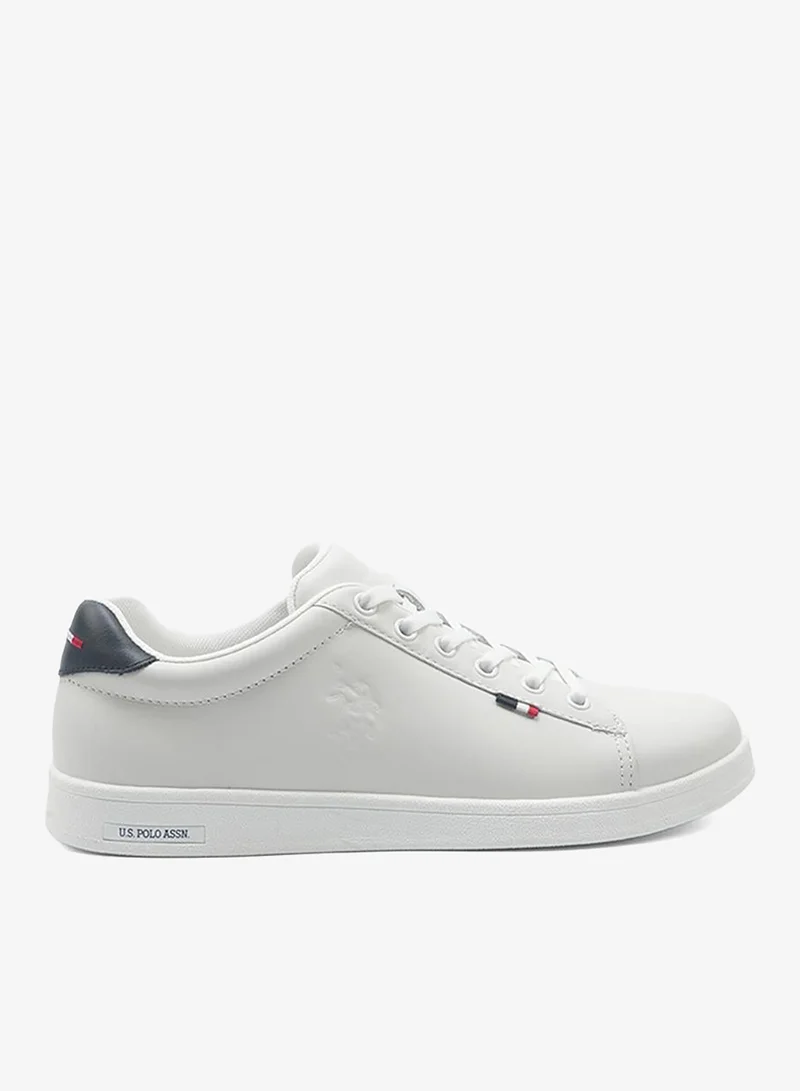 U.S. Polo Assn. Franco Women's Genuine Leather Comfortable Stylish Casual Everyday Shoes - White