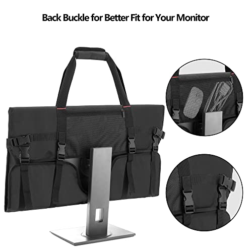 Trunab Travel Carrying Case for 27" LCD Screens and Monitors, With Padded Velvet Lining, Protective Monitor Bag Compatible With iMac* 27" and Accessories, Black (Patented Design) - Image 3