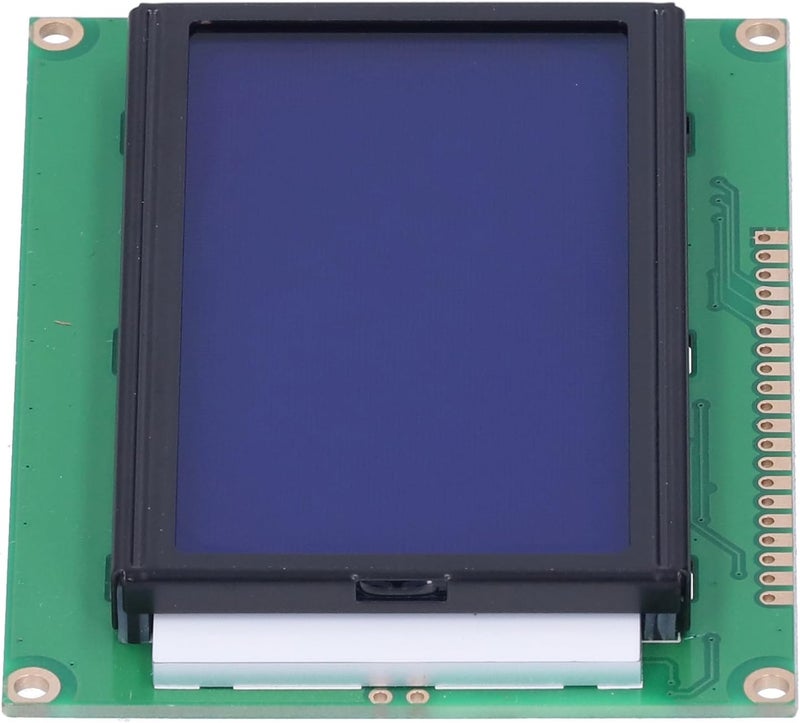 شاشة عرض زرقاء مع إضاءة خلفية 12864-5V، لوحة مودول LCD12864 لشاشات العرض LCD لرسم الرسومات والحروف الصينية - Image 5