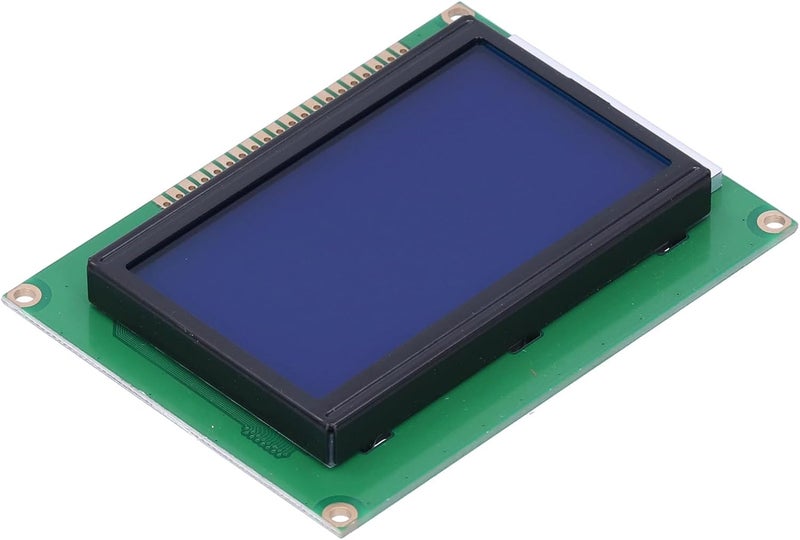 شاشة عرض زرقاء مع إضاءة خلفية 12864-5V، لوحة مودول LCD12864 لشاشات العرض LCD لرسم الرسومات والحروف الصينية - Image 2