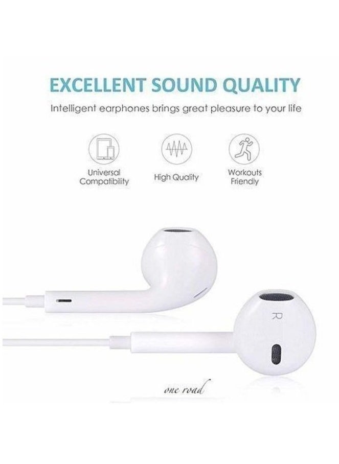 RECRSI Bass Stereo Headphones microphone  3,5 mm EP-E001 Earphones - Bass  EP-E001  - Image 1